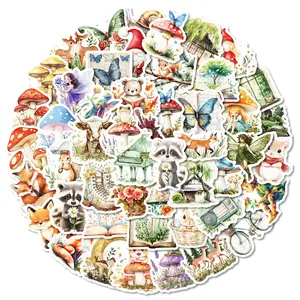 50pcs Hand Drawn Fantasy Fairy Tale Kingdom Series Stickers, Suitable for Designing Faith Based Items Such As Scrapbooks, Diaries, Laptops, Water Bottles, Cars, Etc., As Gifts with Positive Information, Car Decals, Car Decorative Sticker, Decal Set