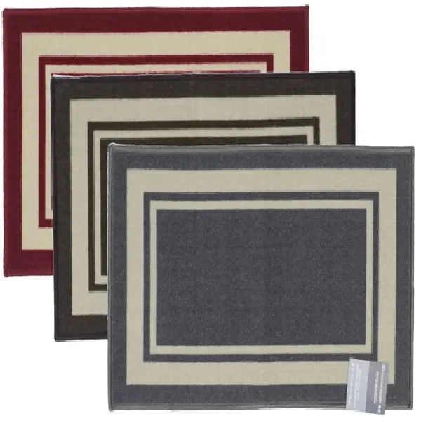 Madison Home RACE-26X120-BN Indoor Soft Rectangle Area Rug, 26" x 120", Brown, with Charming Look Designs
