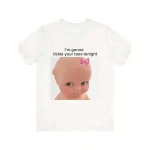 180gFun "I'm Gonna Tickle Your Toes Tonight" Graphic T-Shirt - Soft Cotton Jersey Tee For Men & Women - Lightweight Knit Fabric Casual Shirt - Sizes S-3XL - Perfect For Costume Parties & Casual Attire - Machine Washable Humorous Apparel, Playful Clothing