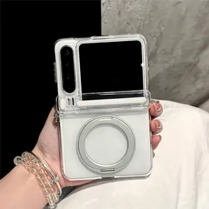 Transparent Protective Case for Samsung Galaxy Z Flip 7 Fold 6 & Huawei Pura X, Military Grade Anti-Drop, Shockproof, Fade Resistant Phone Cover Casing