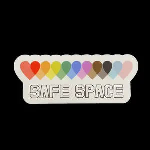 Safe Space Sticker 7 inch for Durable Use and Waterproof, Vinyl Sticker, Decal for Car, Bumper, Truck, Laptop, Window Cling Decorative