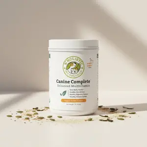 Wholistic Pet Organics Organic Pumpkin Canine Complete Enhanced Daily Multivitamin for Dogs Supplement overall wellness