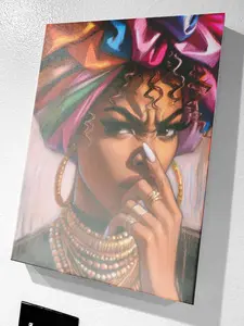 Stank Face #39. Black Bathroom Art Print.