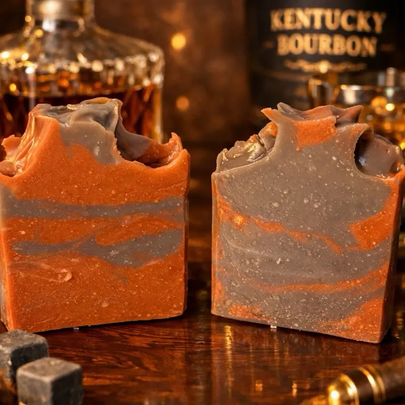Rustic Whiskey Soap - Rich Smooth Bold Scent with Creamy Conditioning Lather for Daily Use - Masculine Fragrance with Depth and Character