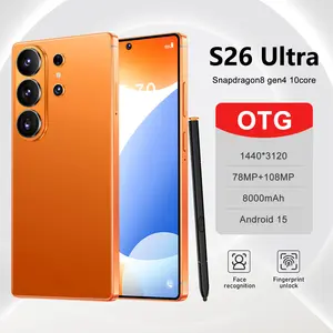 2026 Upgraded S26 Ultra 5G Unlocked Phone | 12GB+512GB | Android 15 | 6.99" HD Screen | 78MP+108MP Camera | 8000mAh | Built-in Pen | Dual SIM