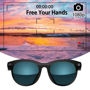 Real-Time Translation Smart Glasses, Large Capacity Battery, Real-Time Translation and Voice Assistant, Open Ear Design, M88 Model