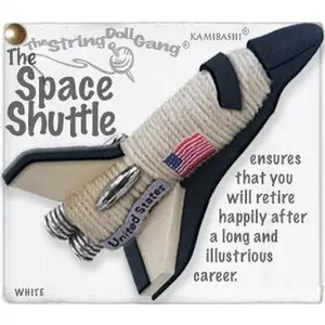 The Space Shuttle String Doll Keychain