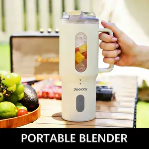 Jooccy Portable Blender Cordless 18oz Auto Reverse for Smoothies Ice Crushing Blades 11.1V Powerful Motor USB-C Charging Travel-Friendly Design