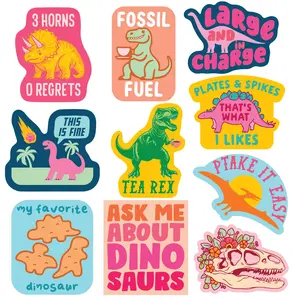 Dinosaur Sticker Extra Large Stickers for Adults Funny Adhesives with Memes Funny Stickers with Colorful Graphic Decals Funny Dinosaur  Multi
