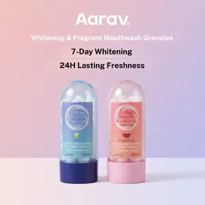 Aarav Waterless Toothpaste Tablets: Brushable without water.Chew and foam for a clean finish—removes plaque and keeps breath fresh.Perfect for travel, radiating a confident smile.