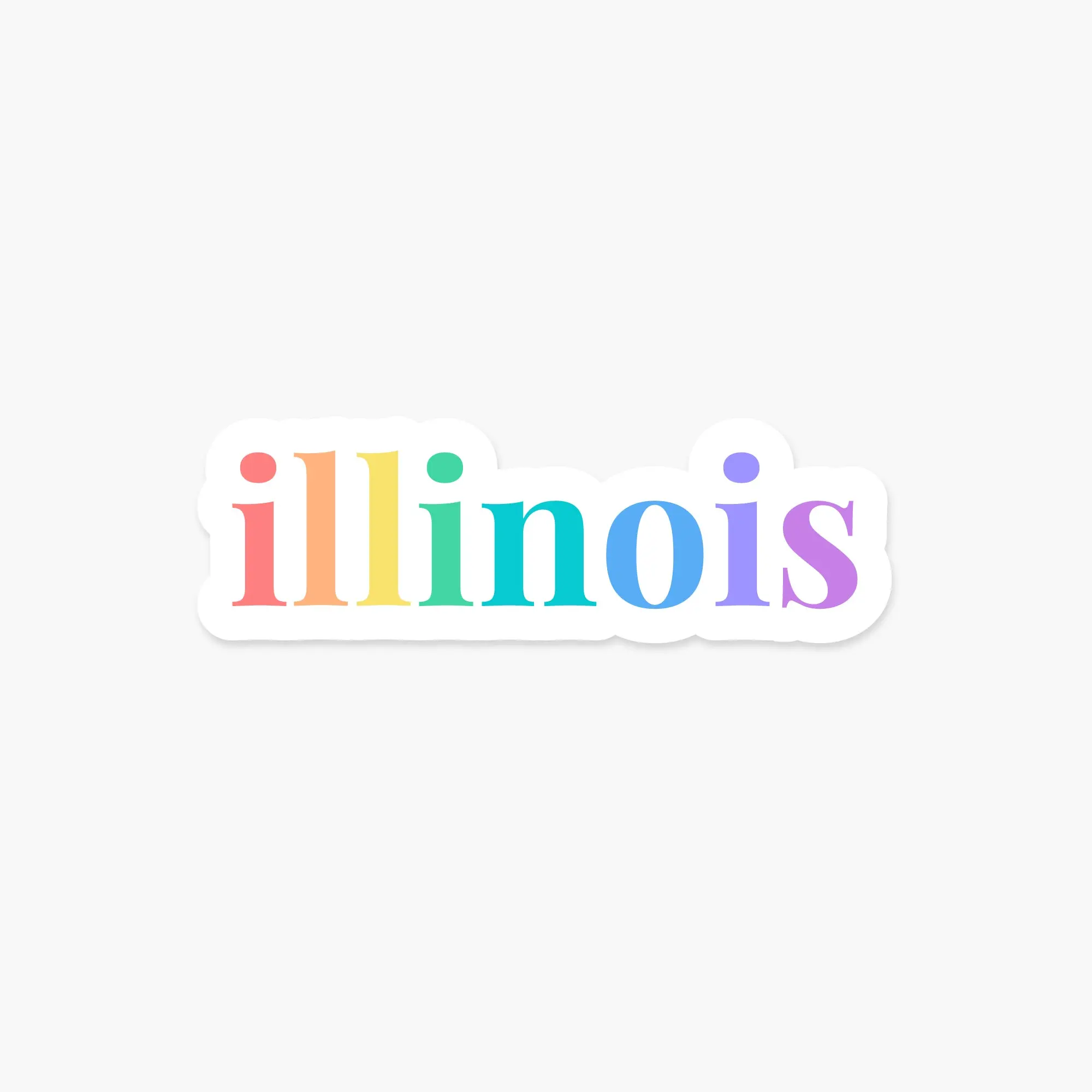 Illinois US State Sticker