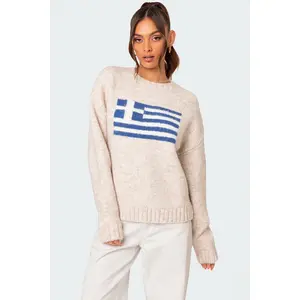 Greece Oversized Chunky Knit Sweater Greece Oversized Chunky Knit Sweater