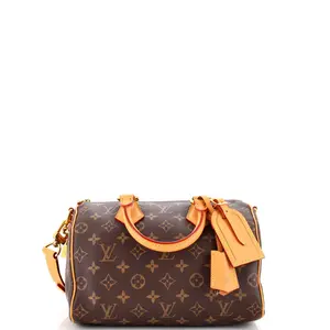 Pre-owned Louis Vuitton Leather Top Handle Bags Speedy P9 Bandouliere Bag Monogram 25 by Rebag