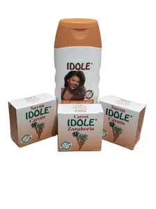 Savon Idole Carrot pack of 3 & Body Lotion