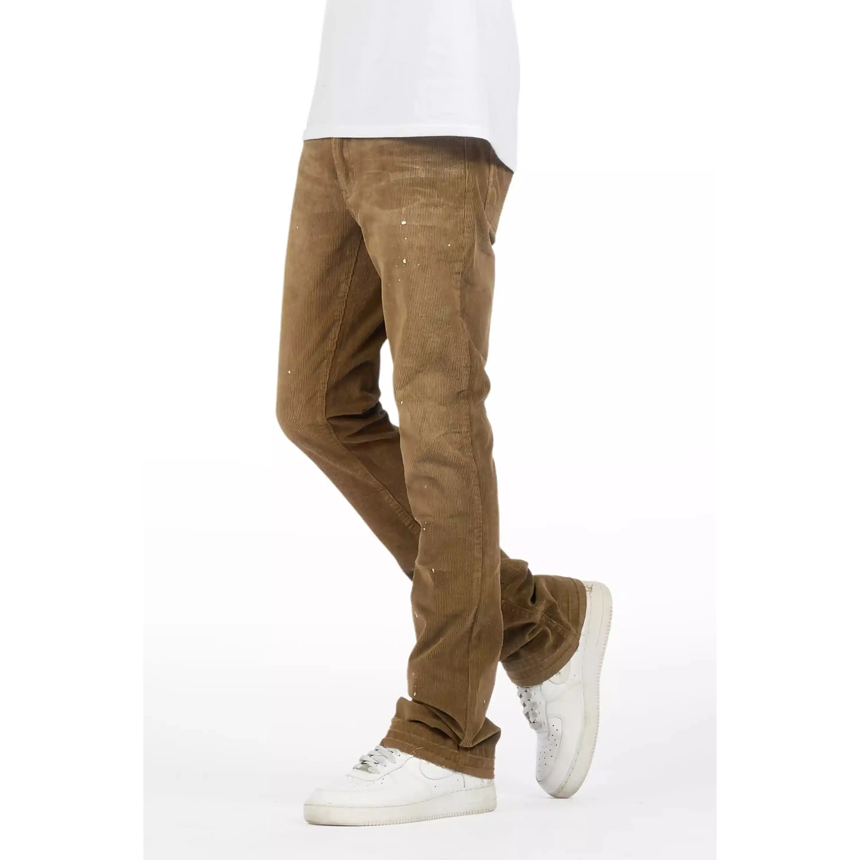 Sevyn Brown Stacked Flare Corduroy Pant