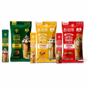 The Frozen Bean Best Sellers Trio (Dubai Chocolate, Caramel Macchiato, Cookie Butter) Frappe & Latte Instant Mix (10 Sticks Each x 30 Sticks Total)