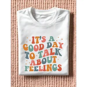 It's A Good Day To Talk About Feelings T-Shirt, Social Work School Counselor Shirt, Guidance Counselor Tee, Funny Therapist Tee, Psychologist Gift Tee. TD1029