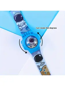 Space Astronaut Electronic Watch Blue Universe LED Wristwatch, Exclusive for Starry Sky Enthusiasts, Stylish & Functional Timepiece