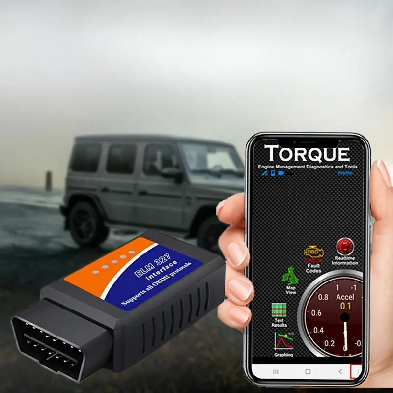 OBD2 Scanner, 1 Count Wireless OBD2 Vehicle Diagnostic Scanner, Car Fault Code Reader, Automotive Diagnostic Tool, Professional Car Diagnostic Tool for Android, iOS & Windows, Automotive Diagnosis Scanner