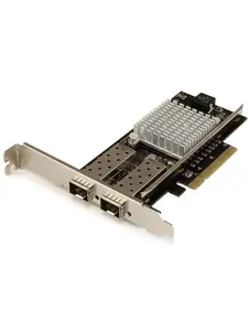 Startech ST-PEX20000SFPI 2-Port 10G Fiber Network Card with Open SFP Plus PCIe & Intel Chip