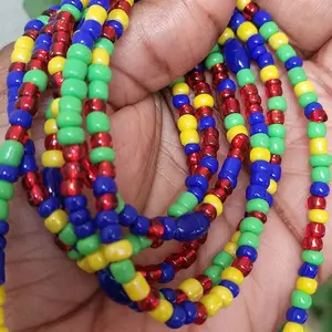 Autism Awareness 60inch Tie with Colorful Beads for Campaigns - Vibrant Design for Events & Gatherings