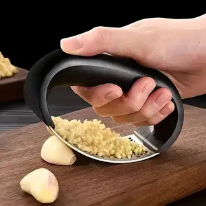 No More Stinky Garlic Hands & Sore Wrists! Stainless Steel Garlic Press, One Press Easy to Clean, Labor Saving No Hurt Hands, Perfect for Daily Kitchen Cooking, Essential Tool