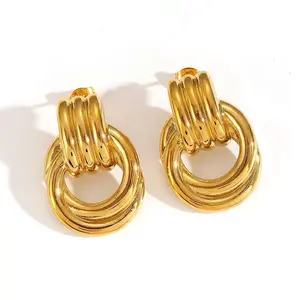 Hoop Dangle Earrings Waterproof
