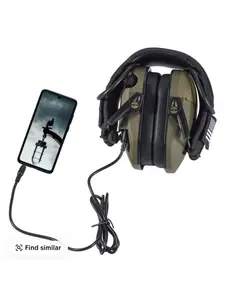 Electronic Hearing Protector, Noise Reduction Earmuffs, Head Mounted Wired Earmuffs, Ear Protectors, Hearing Protection-Earphone for Shooting, Hunting, Outdoor Activities, Halloween gifts, Christmas gifts.