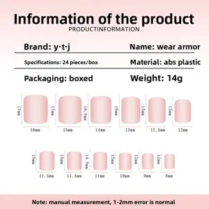 Dark Rabbit Rhinestone Fake Nail Stickers Finished Manicure Product Removable Wearable Nail Stickers A1 Medium Long Stiletto Heart Handmade Air Soft Nails Cute Charm For Women Long Lasting Press On Nails Holiday Gathering Streetwear All Seasons