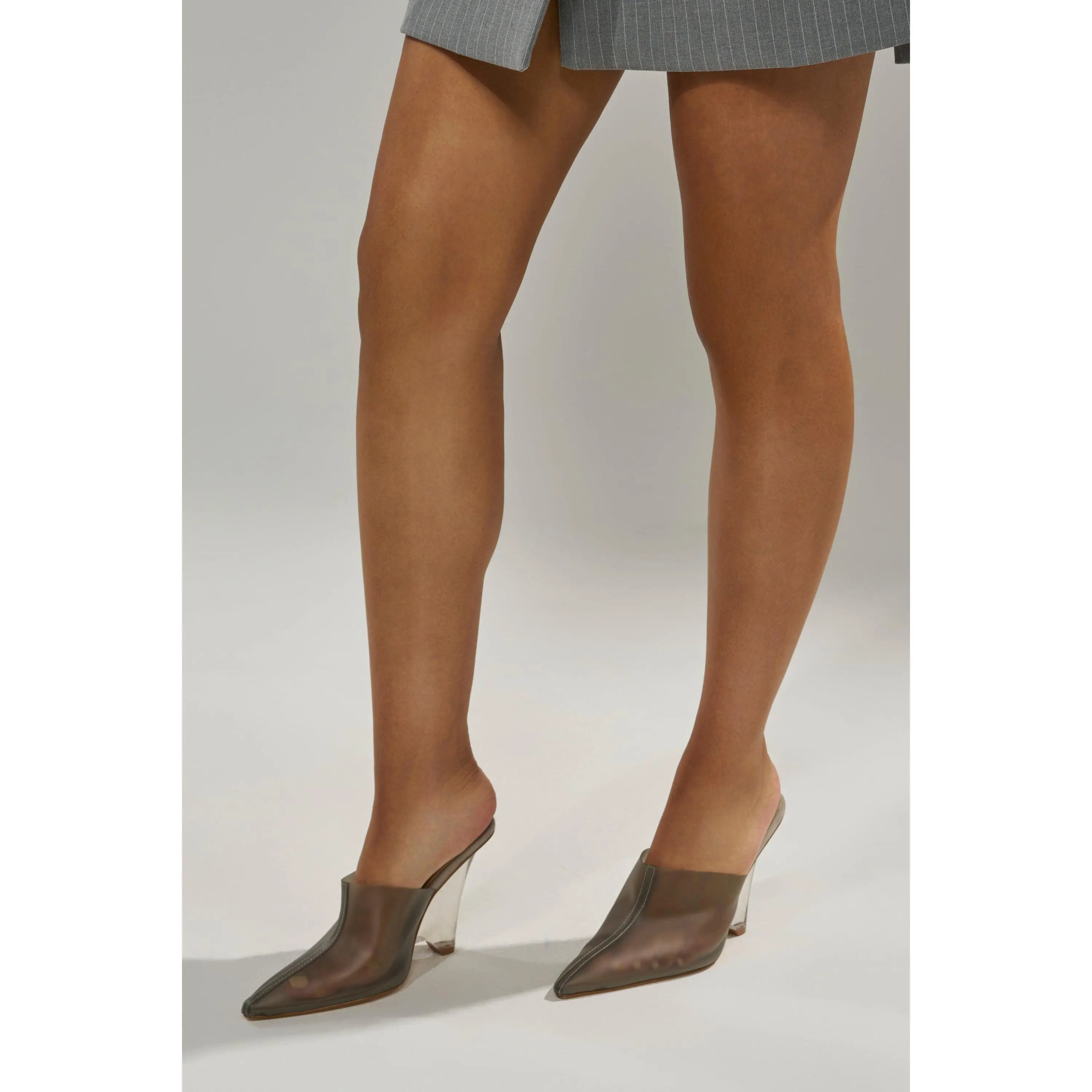AKIRA GOLD SANCTUS GREY PVC PUMP - TikTok Shop