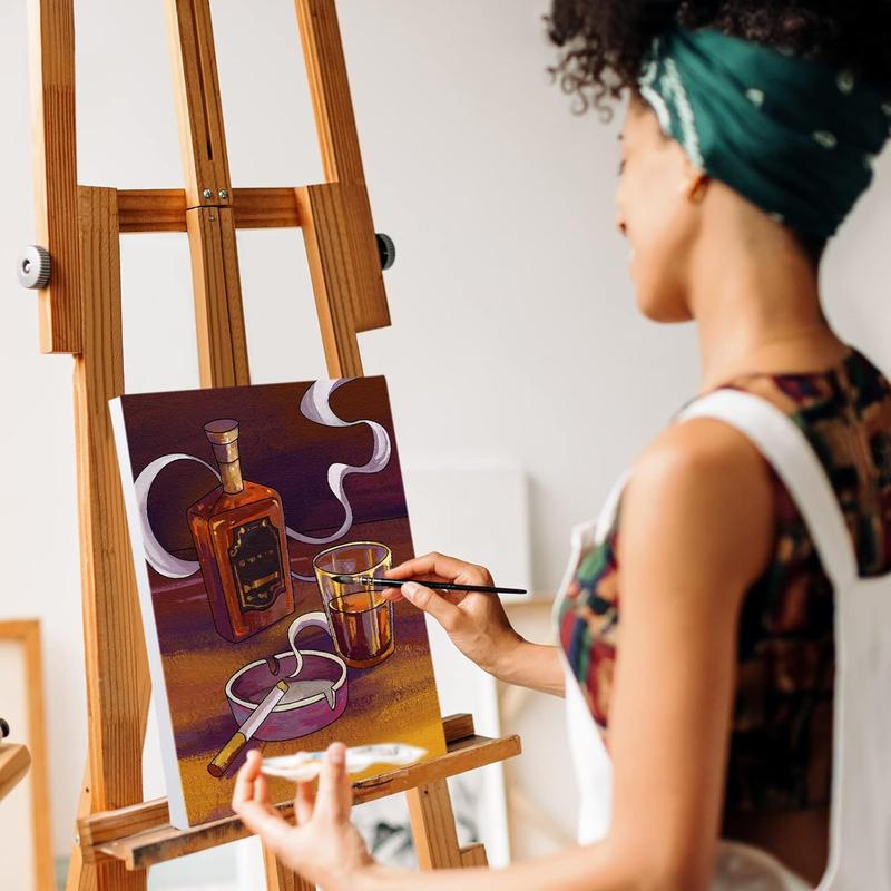 8x10 Canvas Painting Kit Pre Drawn Canvas for Painting for Adults Sip and  Kit for Adult's Date Night Party Favor Outdoor Acitivities Supplies