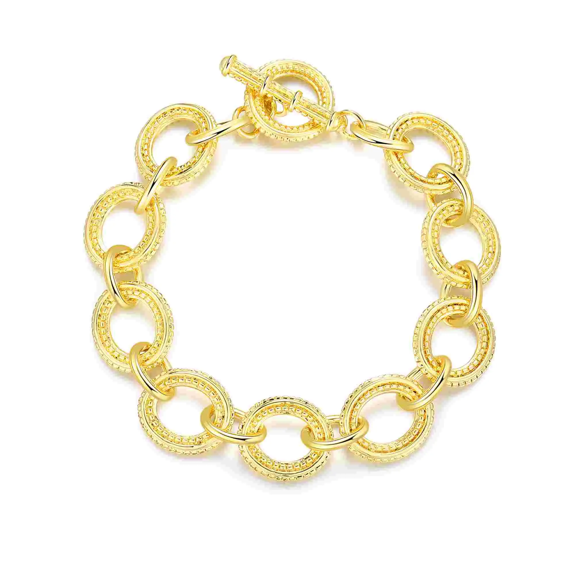 Aprilery Wire Cable Classic Barcelets for Women, Chain Bracelet Circle Link Bracelets, Twisted Cable Bracelet Trendy Jewellery Accessories Gifts
