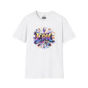 9DCHROME Statement unisex T-Shirt — Epic Metallic Graphic Tee