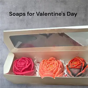 Flowers Soaps- Enriched with Camel Milk, Jojoba Oil, Mango Vitamin E, Coco Beteine & Mango Butter - Rose’s Essential