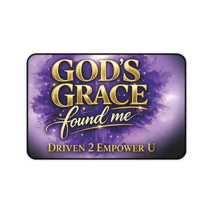 God's Grace Found Me Desk Mat | Scripture Quote Desk Mat