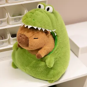 30cm Crocodile Capybara Plush Toy, Cute Soft Stuffed Doll, Cartoon Alligator & Capybara, Home Decor, Christmas Gift, Unisex, Cute Animal Design