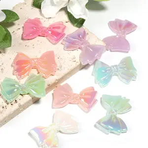 【B95】 Bow beads diy material/beads for pendants, pens, keychains and phone chains