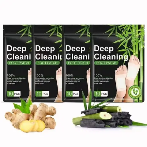 40PCS Gentle Herbal Foot Masks Pack - 4 Herbs Blend with Ginger Powder, Bamboo Vinegar, Rosemary, Charcoal, Herbal Ingredients, Heat-Warm Muscles, Relaxing Cleansing Footpatch, Moisture Boost, Stress Relief Sleep Aid