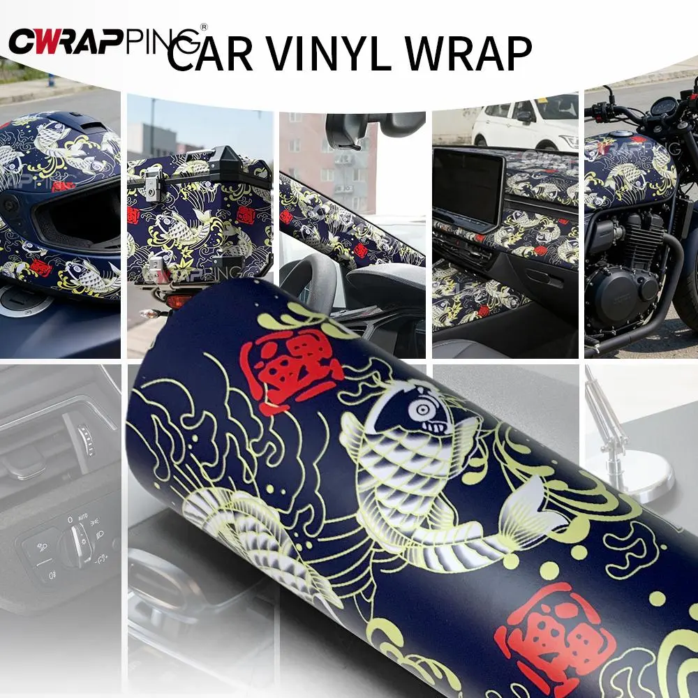 Self-adhesive Film Waterproof Wrap Foil Car Wrapping Film Bubble Free Air-release Automotive Vinyl Car Stickers Sticker Covering