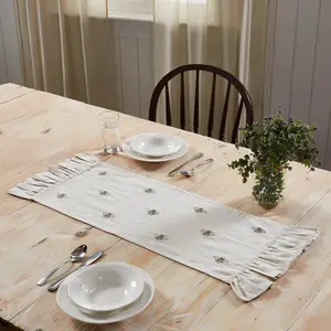 Embroidered Bee Table Runners