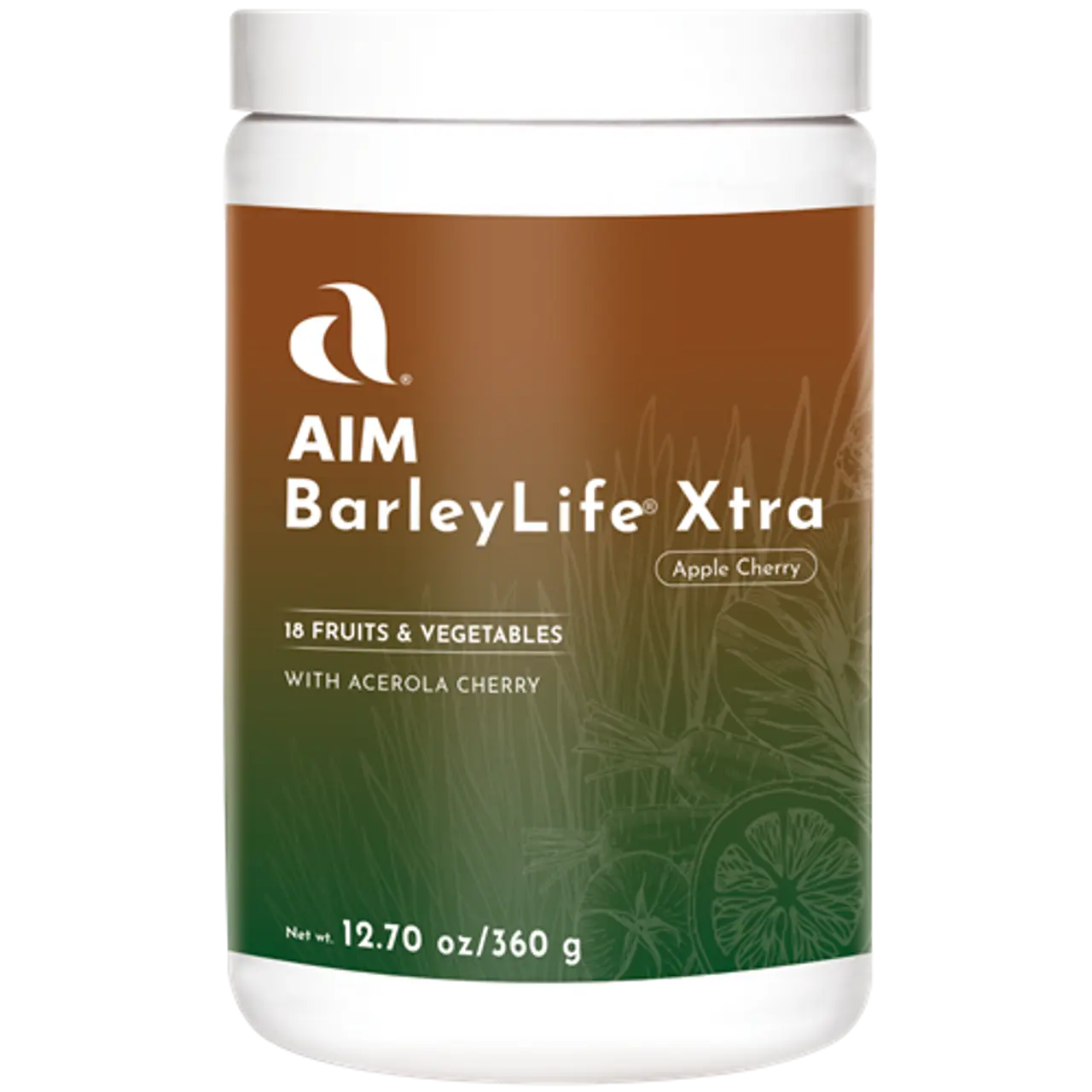 BarleyLife Xtra 12.70 oz/360 g apple-cherry powder