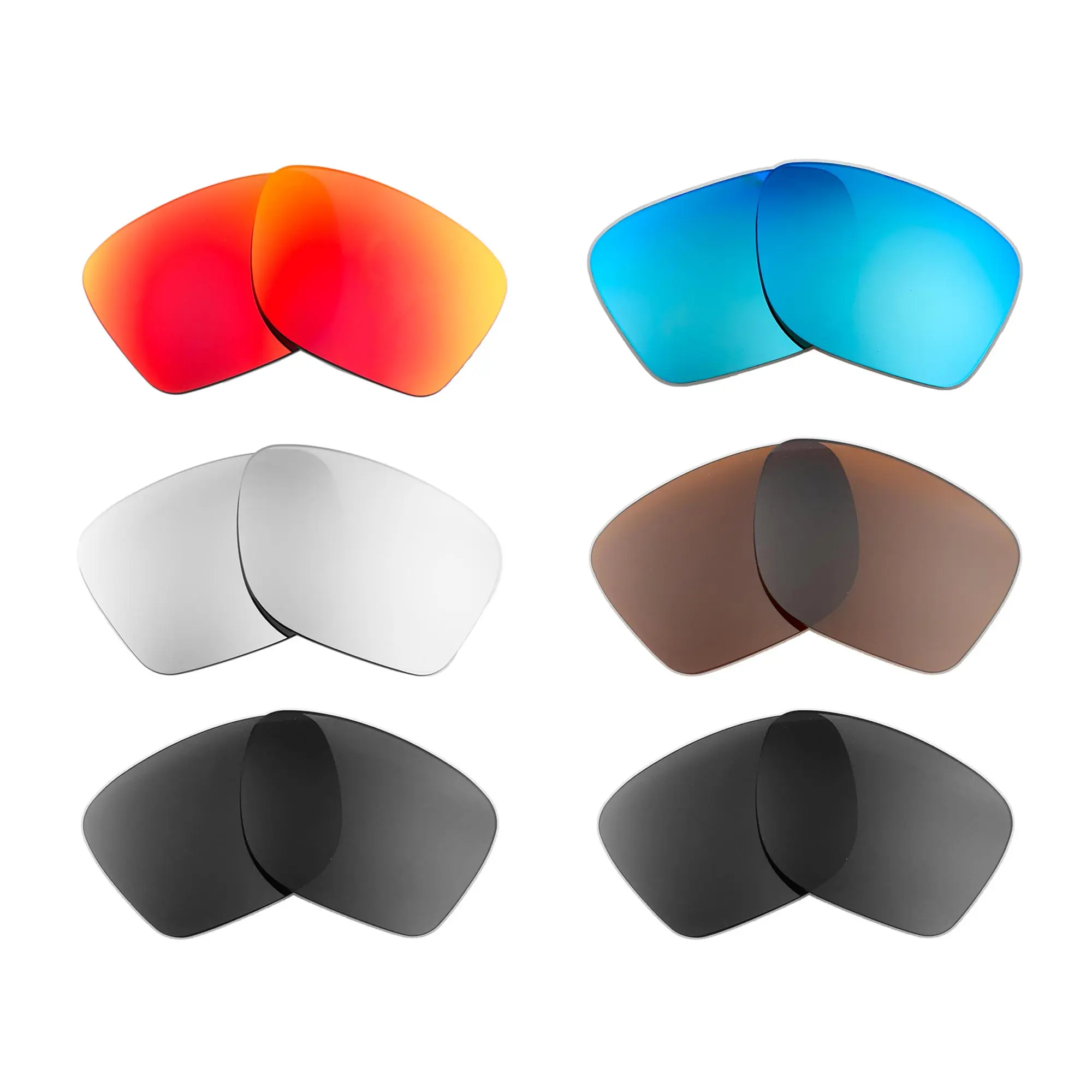 Walleva Replacement Lenses for Oakley Sylas (57mm)
