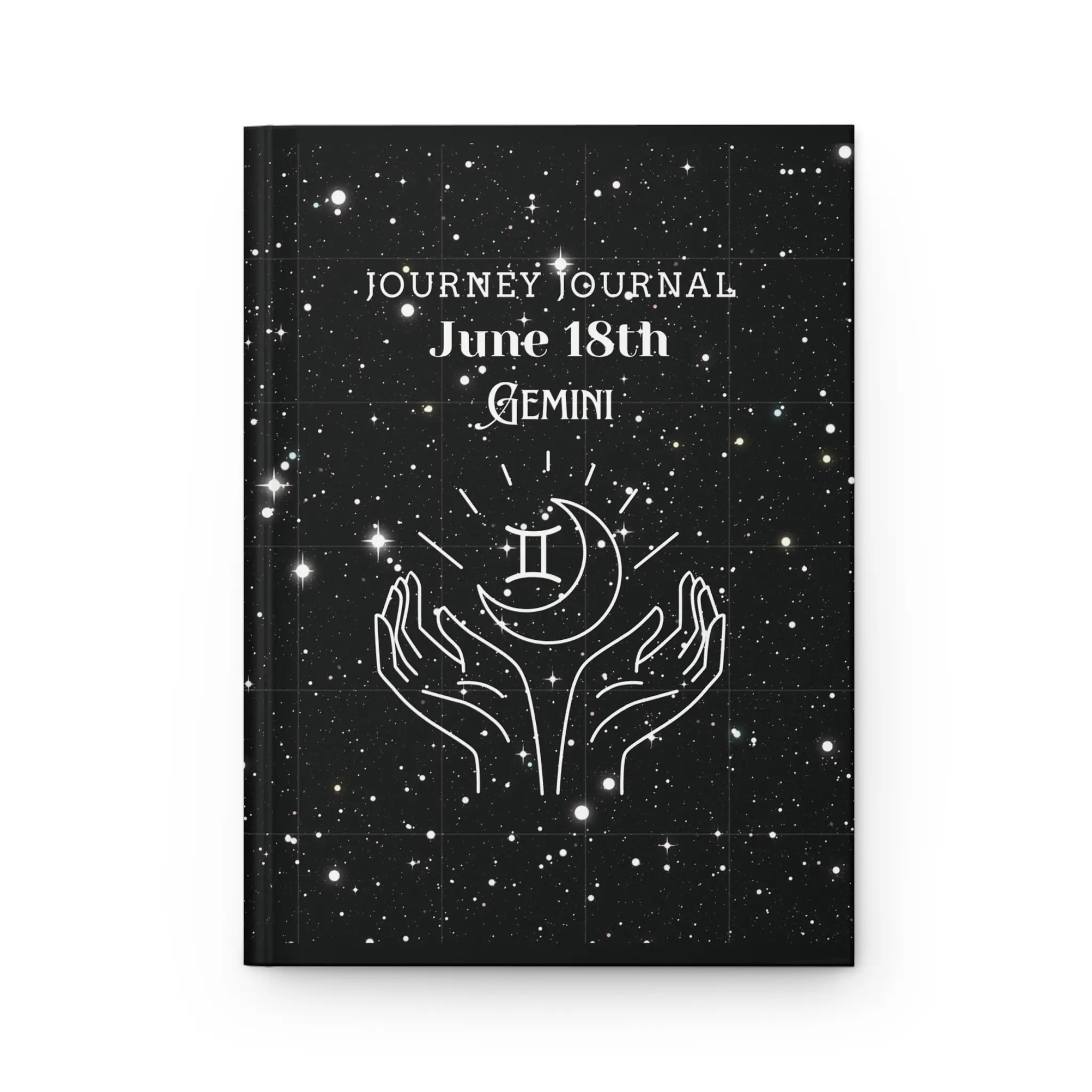 Cosmic Gemini Journal, Astro Journal for Writers, Perfect Gift for Astrology Lovers, Zodiac-Themed Notebook, Night Sky Journal