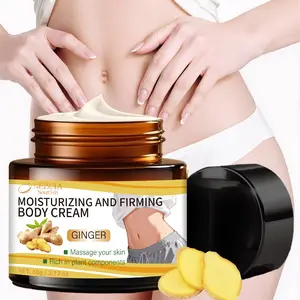 60g Moisturizing Tightening Ginger Body Lotion, Rich in Ginger Extract, Honey, Vitamin E, Aloe, Deep Hydration for Body Care Dry Skin, Gentle Non-Irritating