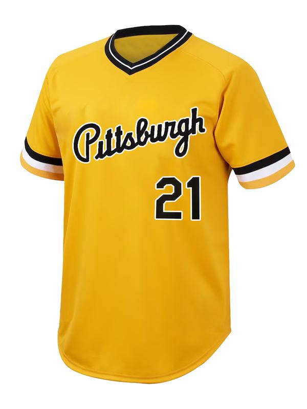 Men's#21 Letter & Number Embroidered Baseball Jersey, Casual - TikTok Shop