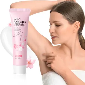 Sakura Brightening Moisturizing Cream 30ml  Japanese Cherry Blossom Underarm Treatment  Fades Dark Knees & Ankles  Gentle Non-Irritating Formula  Body Care Essential Gentle Safe for Sensitive Areas