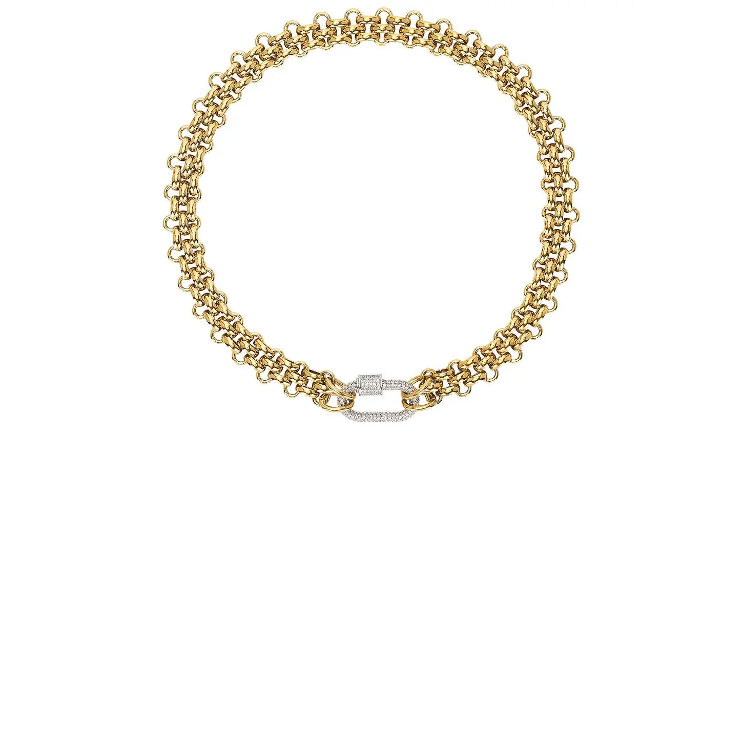 Mazin Jewels Jackie Necklace in Gold