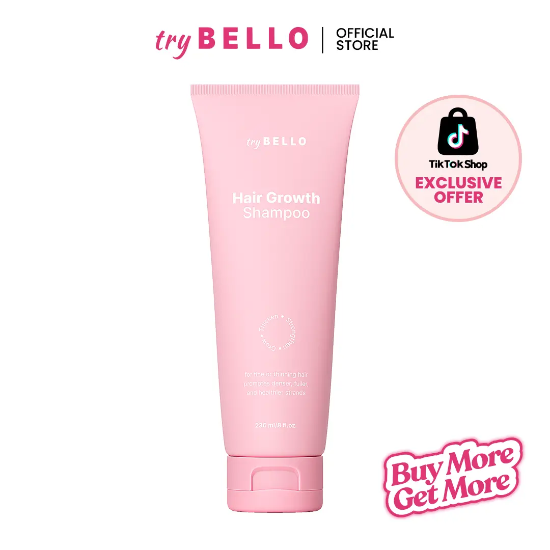 TryBello Hair Growth Shampoo – Natural Hair Thickening & Scalp Detox, Sulfate-Free, Vegan – Choose Your Pack Conditioner Haircare Aloe Hydrating Nourishing Gentle