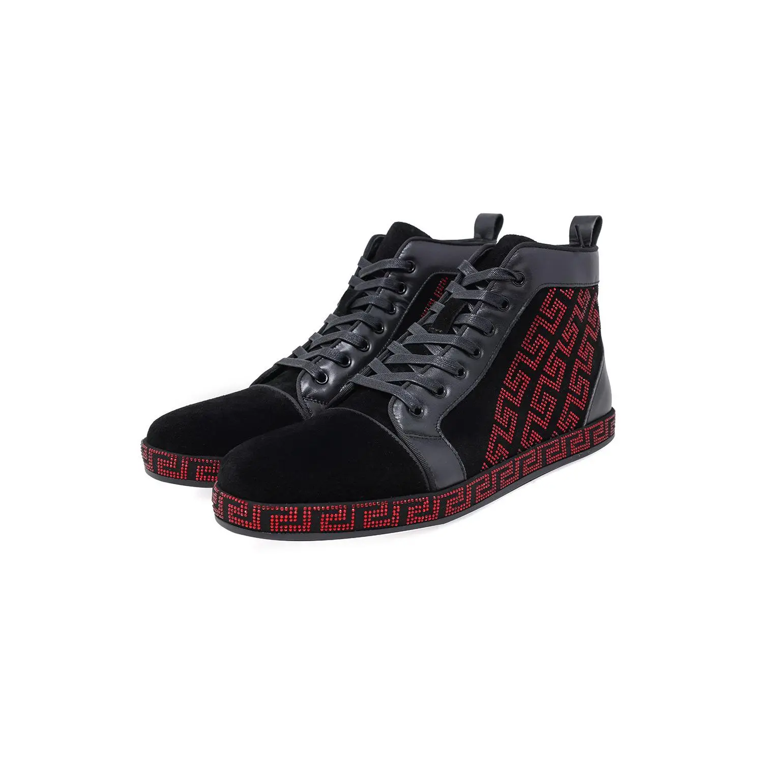 Creature Comfort High Top Sneakers - Black Casual Footwear for Boy, Walking Shoes, Training & Running Suede Minimalist Barabas Classic