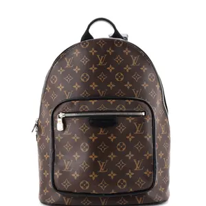Pre-owned Louis Vuitton Canvas Coated Backpacks Josh NM Backpack Macassar Monogram Canvas by Rebag